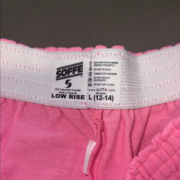 Soffe Girl Cheerleader Cheer Athletic Shorts in Pink - Picture 2 of 3